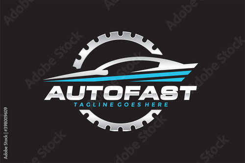 car fast gear logo emblem
