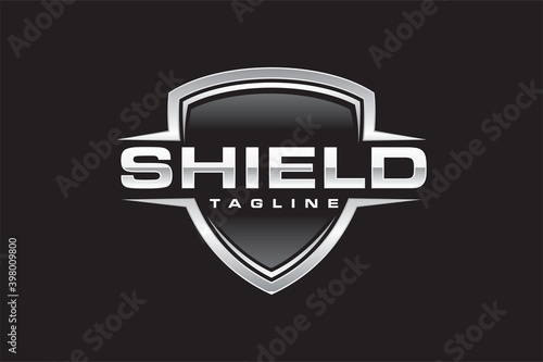 simple shield strong logo photo