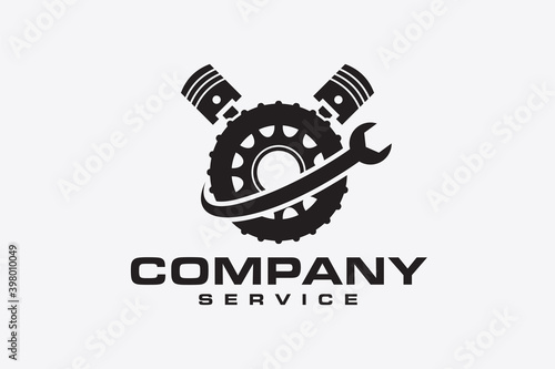 piston wheel wrench logo
