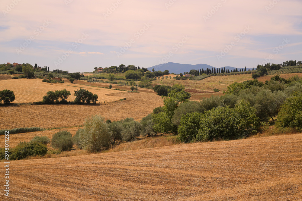 Panorama on the Umbrian countryside, Italy