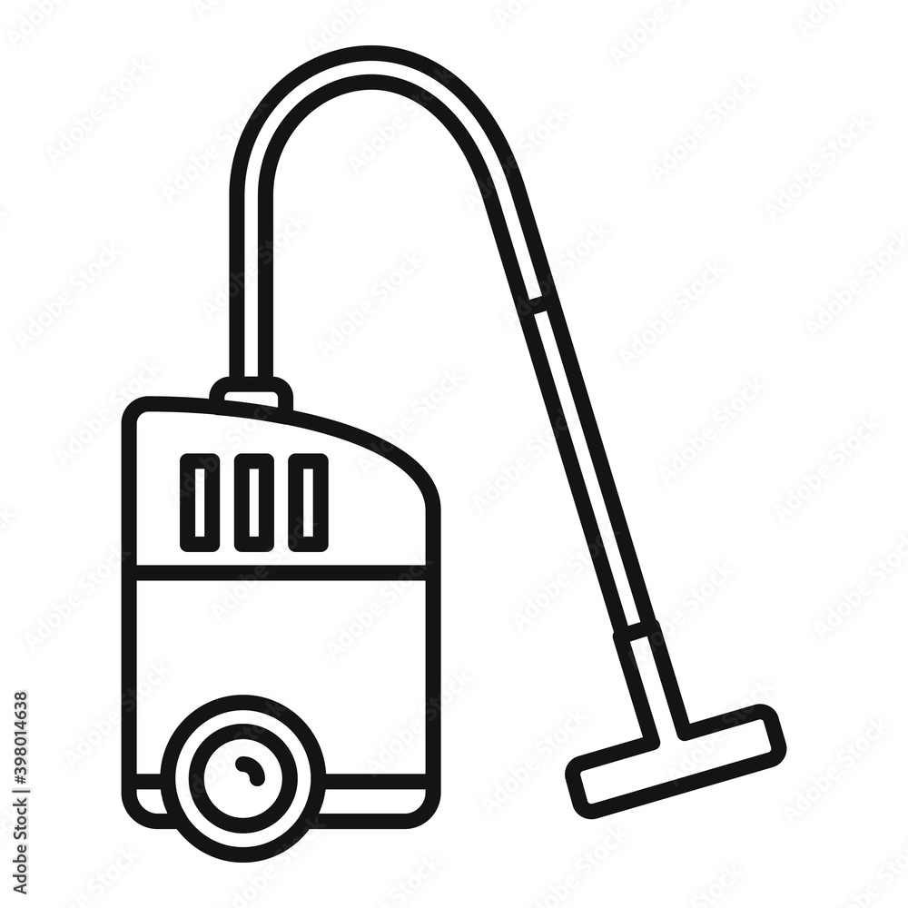 Cleaning vacuum cleaner icon. Outline cleaning vacuum cleaner vector icon for web design isolated on white background Cleaning vacuum cleaner icon. Outline cleaning vacuum cleaner vector icon for web design isolated on white background