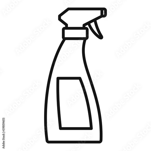 Wash spray icon. Outline wash spray vector icon for web design isolated on white background