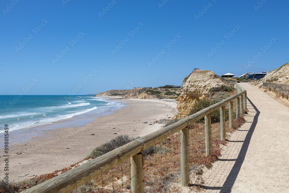The access ramp down to the beach at Port Willunga South Australia on December 8th 2020 The access ramp down to the beach at Port Willunga South Australia on December 8th 2020