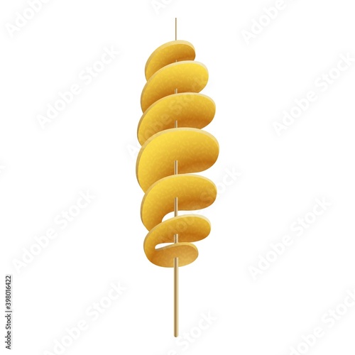 Chips stick icon. Cartoon of chips stick vector icon for web design isolated on white background