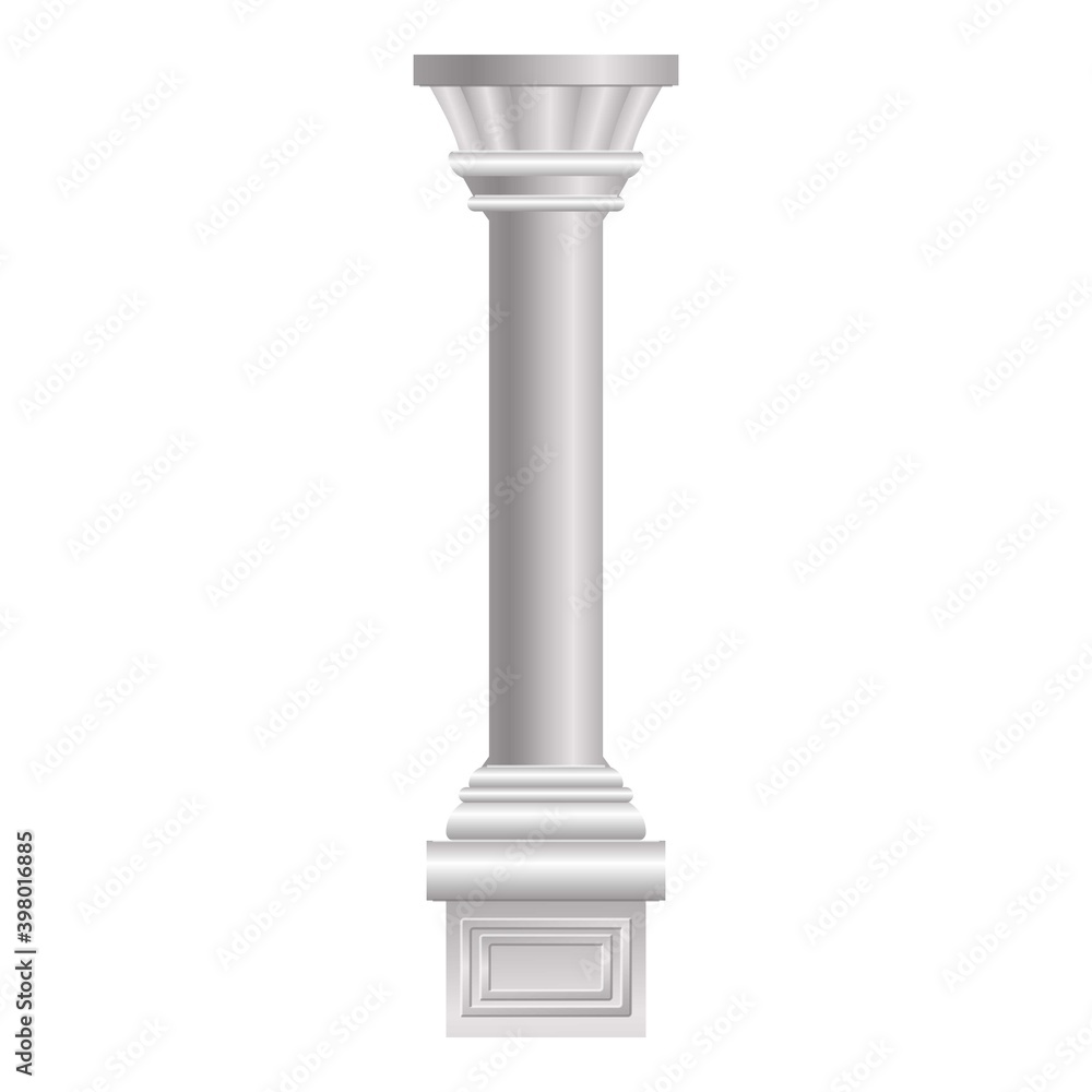 Bank column icon. Cartoon of bank column vector icon for web design isolated on white background Bank column icon. Cartoon of bank column vector icon for web design isolated on white background