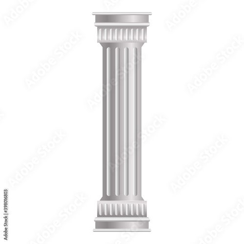 Roman column icon. Cartoon of roman column vector icon for web design isolated on white background