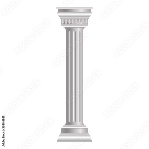 Antique column icon. Cartoon of antique column vector icon for web design isolated on white background