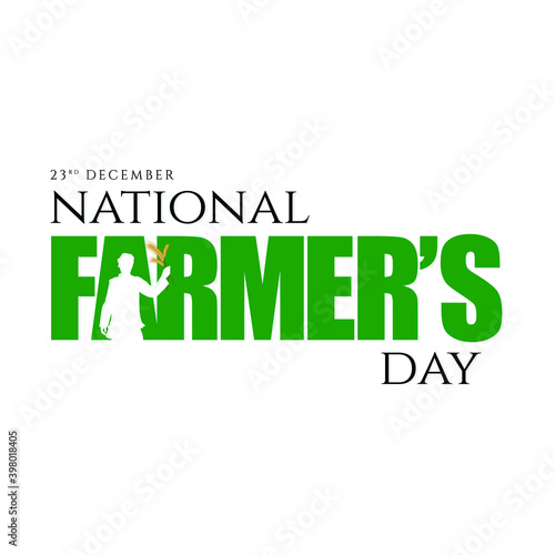 National Farmers Day Banner - 23 December - Illustration