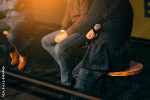 Close up of conference meeting