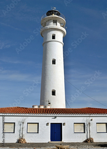 Lighthouse in Torrox Costa, Malaga - Spain 