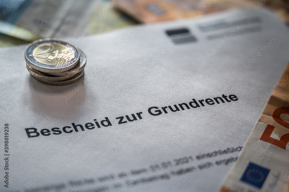 Wann Kommt Der Rentenbescheid Bescheid Nach Gutachter Bescheid zur Grundrente nach Rentenreform in Deutschland in deutscher