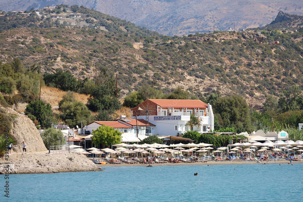 Coastline of Crete in Ayia Galini, Greece