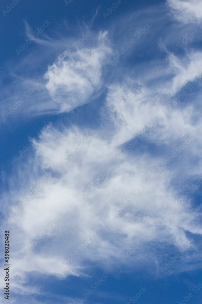 cirrus clouds with a blue sky background.ice crystals. religion cirrus clouds with a blue sky background.ice crystals. religion