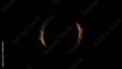 Moving Magical Light Effect, Circular Abstract Sweep Animations 5 in 1 Pack. Background Overlay, Transition Elements. Alpha Matte Channel Video.