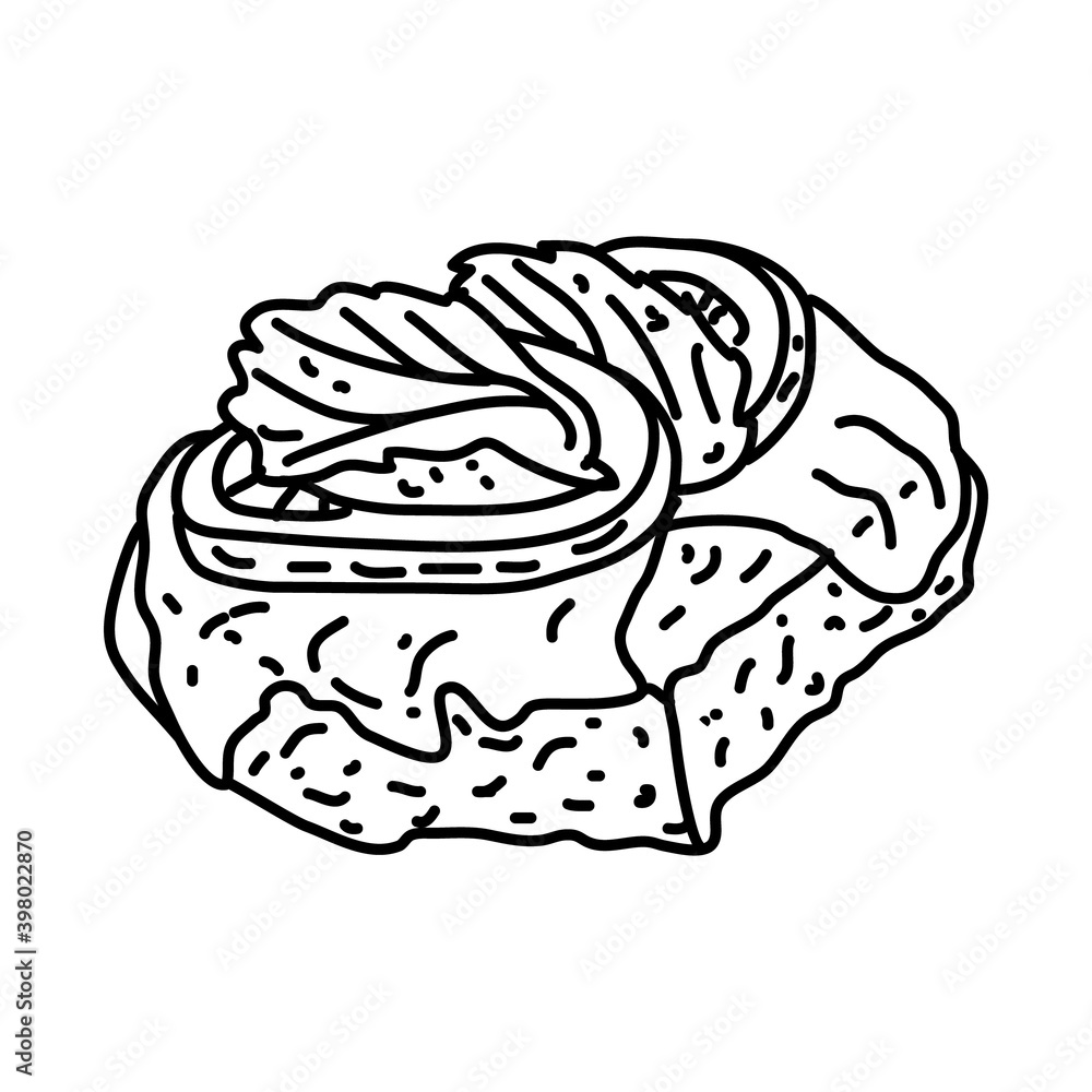 Caprese Steak Icon. Doodle Hand Drawn or Outline Icon Style Caprese Steak Icon. Doodle Hand Drawn or Outline Icon Style