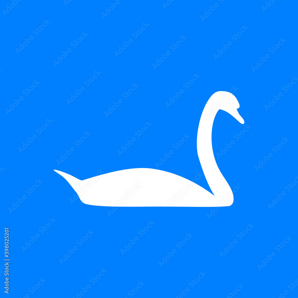 Fototapeta premium Schwan und Hintergrund