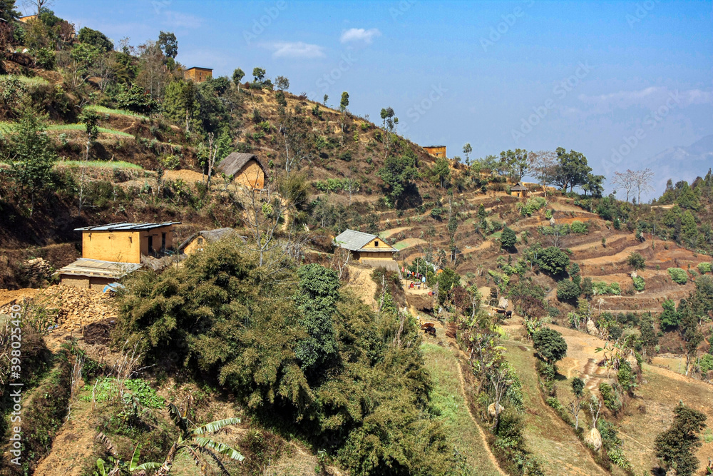 Terassenbau in Nepal