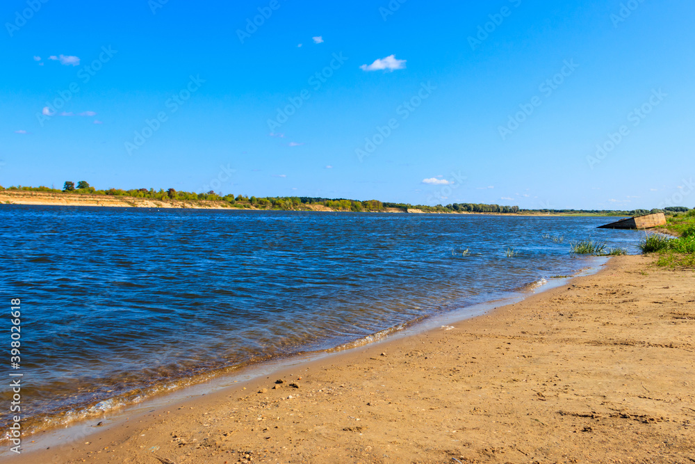 View of the Oka river in Russia