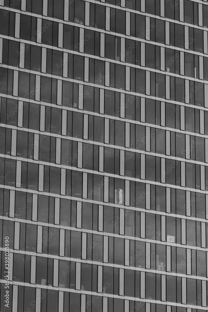 Abstract black and white building facade. Abstract black and white building facade.