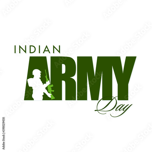 Indian Army Day Banner Design - Illustration