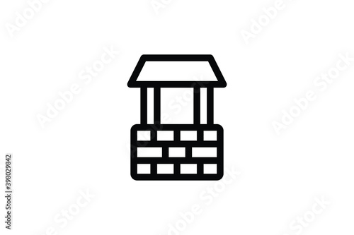 Farm Outline Icon - Well