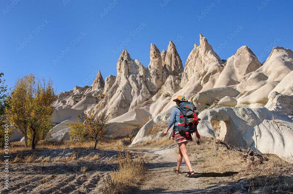 Beautiful landscapes of Cappadocia. Turkish landmark Beautiful landscapes of Cappadocia. Turkish landmark