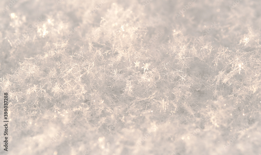 Close-up snow texture