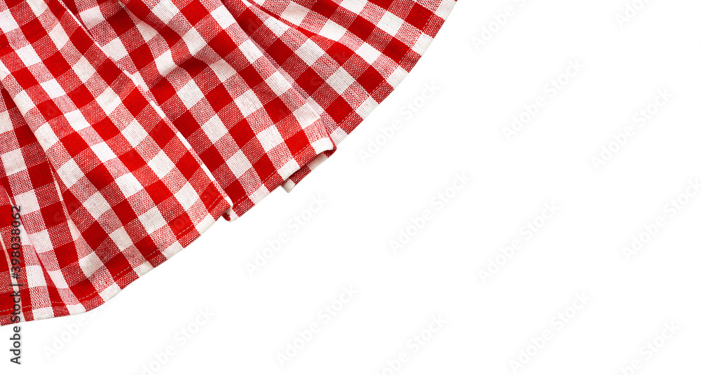 Kitchen towel, napkin isolated. Top view mockup Kitchen towel, napkin isolated. Top view mockup