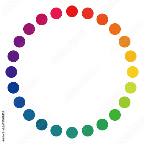 the 24 hue color circle 02 © ponsyon