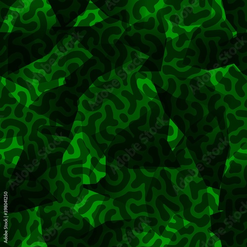 Texture of military futuristic camouflage seamless pattern vector illustration