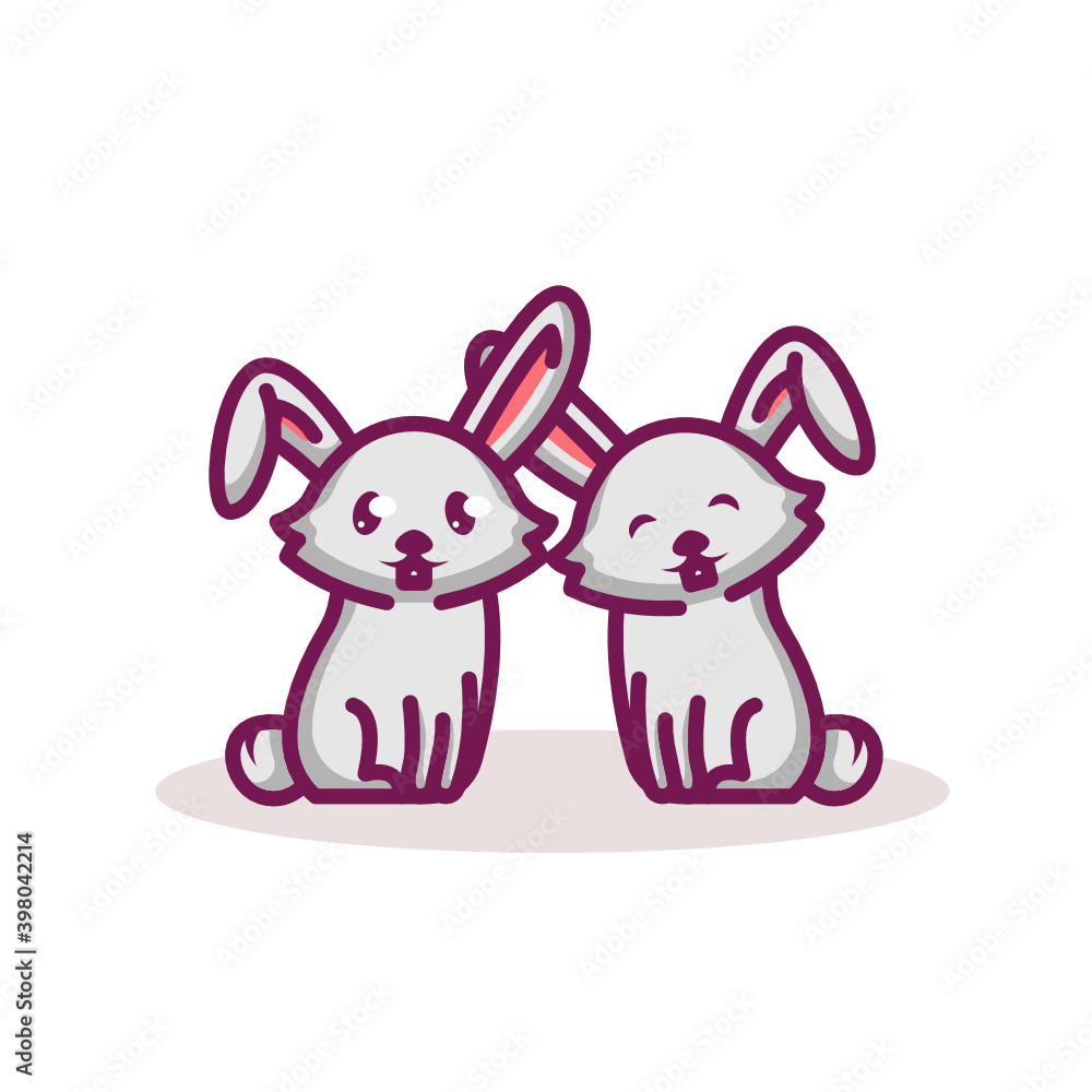 Animal cute couple valentine Animal cute couple valentine