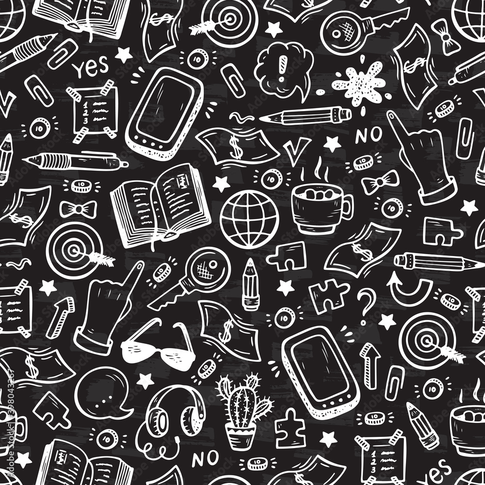 Doodle Business and Finance items Vector Seamless background
Doodle Business and Finance items Vector Seamless background