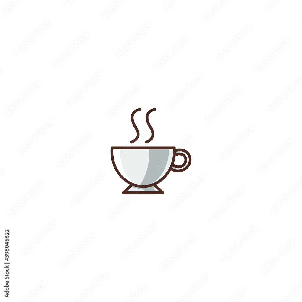 Illustration of Hot Coffee icon Food Icon Fast Food Icon Symbols