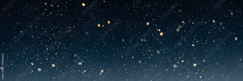 a christmas night sky background with blur