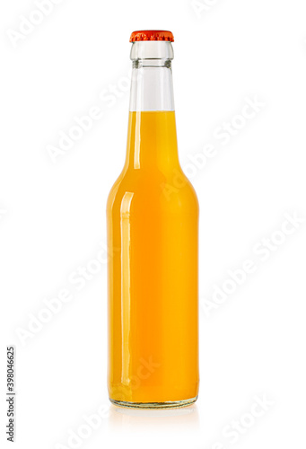 bottle non-alcoholic drink isolated on white