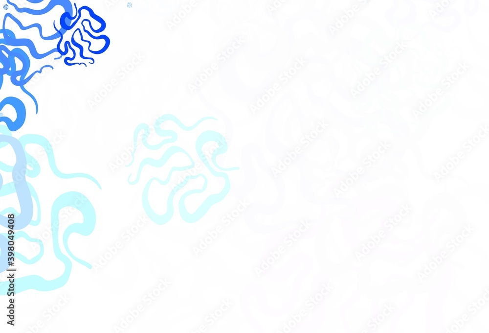 Light BLUE vector background with abstract shapes. Light BLUE vector background with abstract shapes.