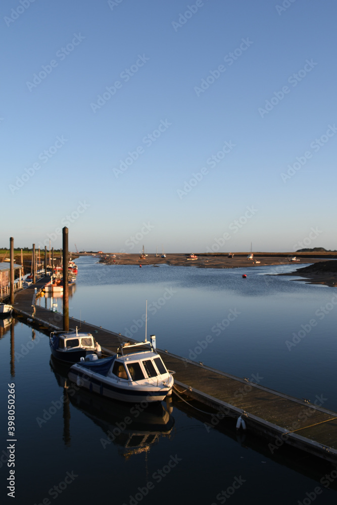 Fototapeta premium Wells Harbour in North Norfolk, UK.