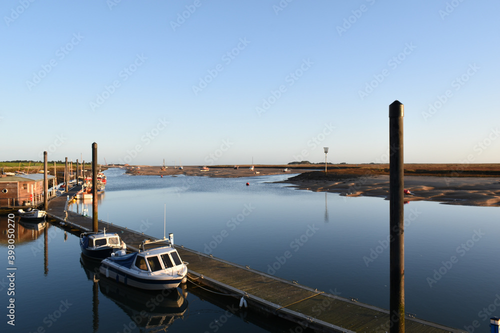 Wells Harbour in North Norfolk, UK.