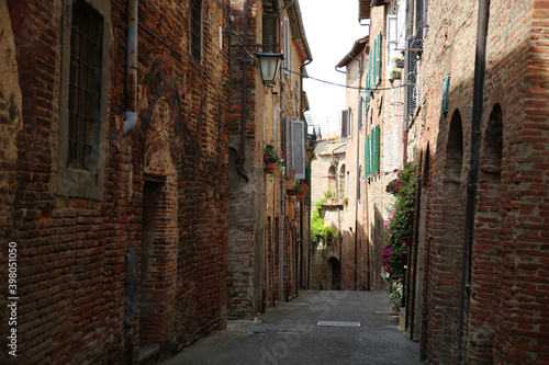 Alley in the village of Citta della Pieve  Italy