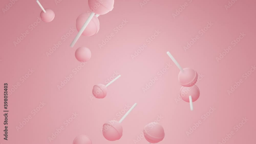 Video animation where candy falls Video animation where candy falls