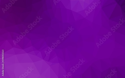 Light Purple vector abstract polygonal layout. Glitter abstract illustration with an elegant design. Completely new design for your business.