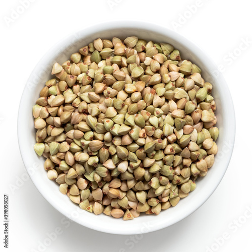 Raw green buckwheat