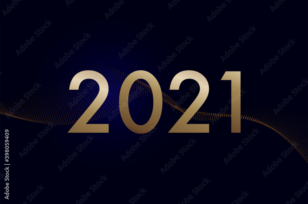 Vector design Happy new year blue, golden and black color for shopping, sale promotion, commerce and advertising Vector design Happy new year blue, golden and black color for shopping, sale promotion, commerce and advertising