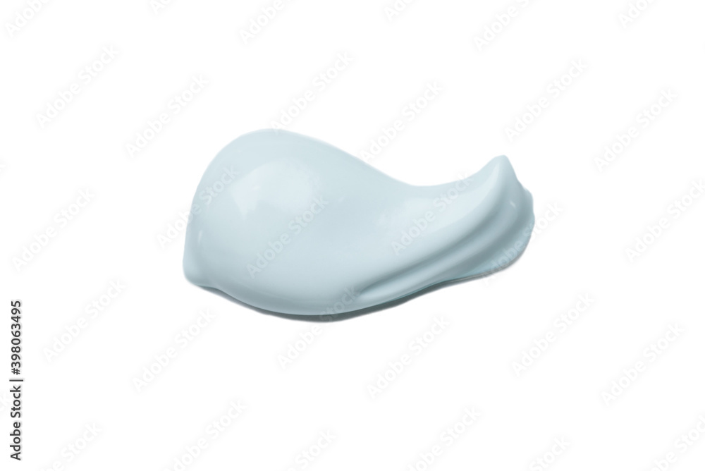 Smear of cosmetic clay isolated on a white background. Smear of cosmetic clay isolated on a white background.