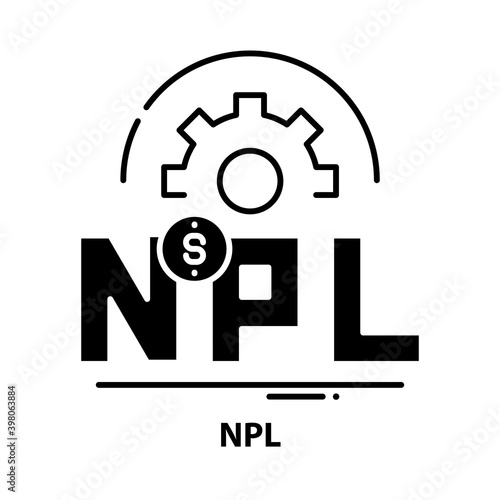 npl icon, black vector sign with editable strokes, concept illustration