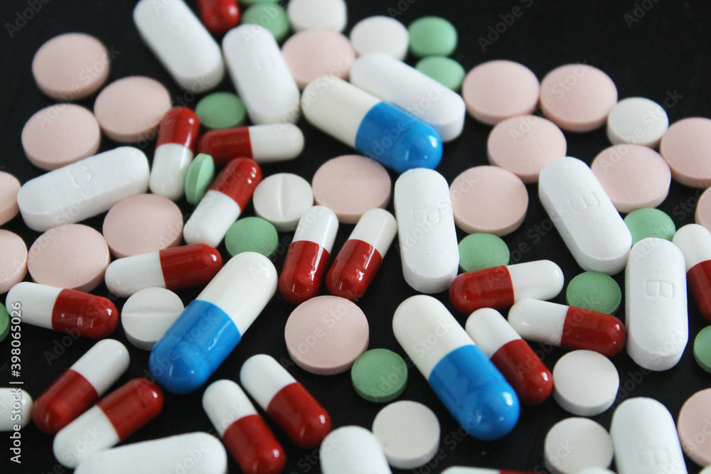 Pills, Medicine, Prescription drugs - Pattern Background