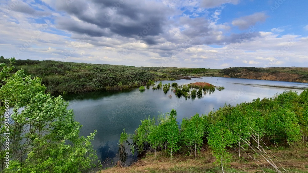 landscape with lake