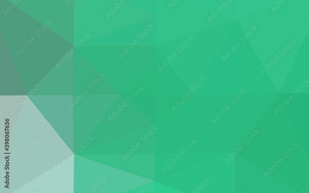 Fototapeta premium Light Green vector abstract polygonal layout. Modern geometrical abstract illustration with gradient. Textured pattern for background.