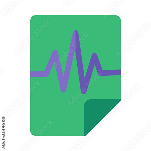 Voice record flat vector icon