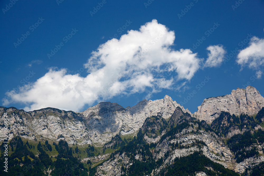 Mountain panorama in the Alps